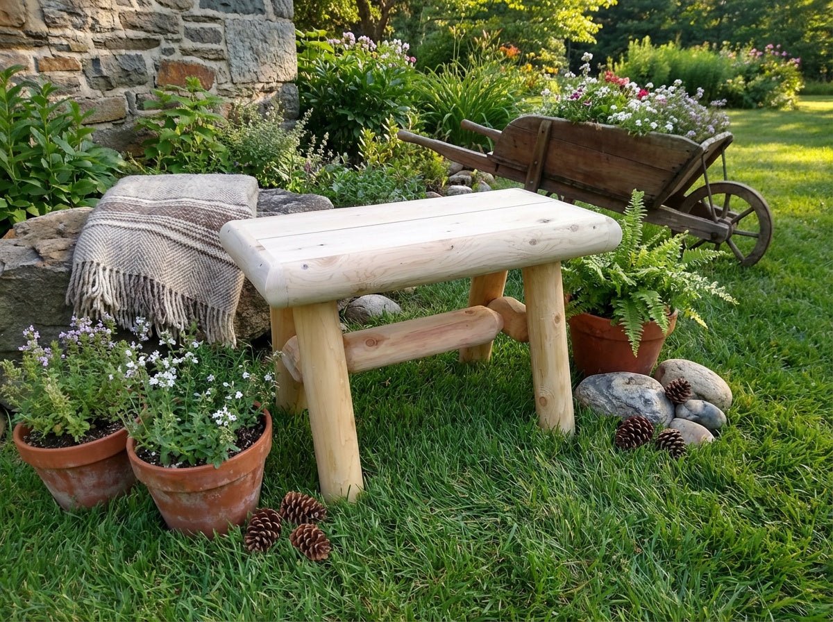 Rustic Wooden Outdoor Garden Bench