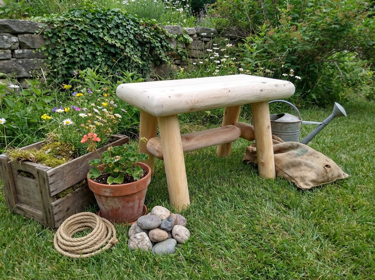 Rustic Wooden Outdoor Garden Bench