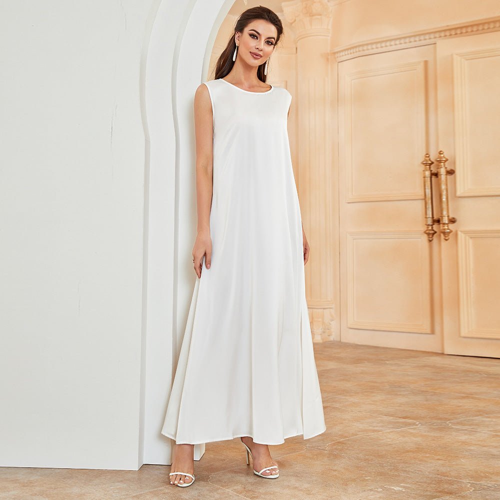 Satin Sleeveless Inner Dress (MA037)