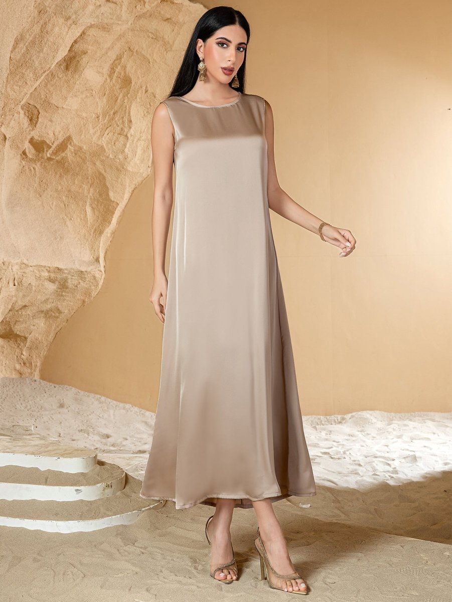 Satin Sleeveless Inner Dress (MA037)