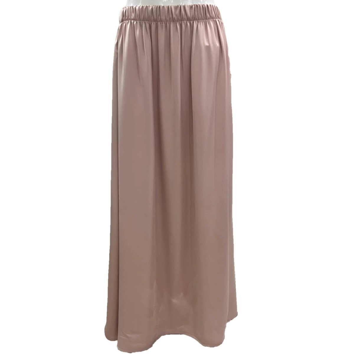 Satin Two-Piece Set with Hooded Top & Maxi Skirt(MS348)