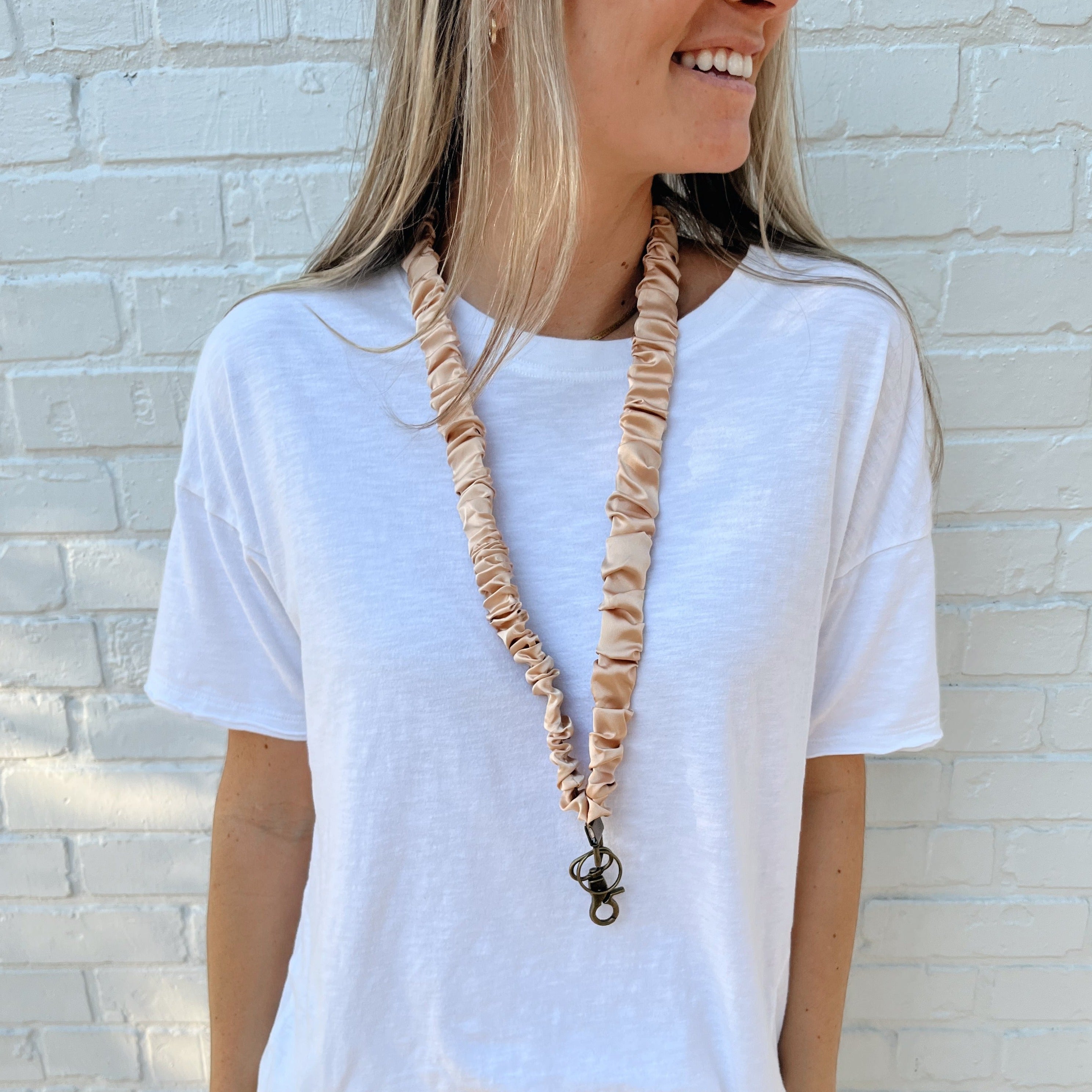 Tan Lanyard