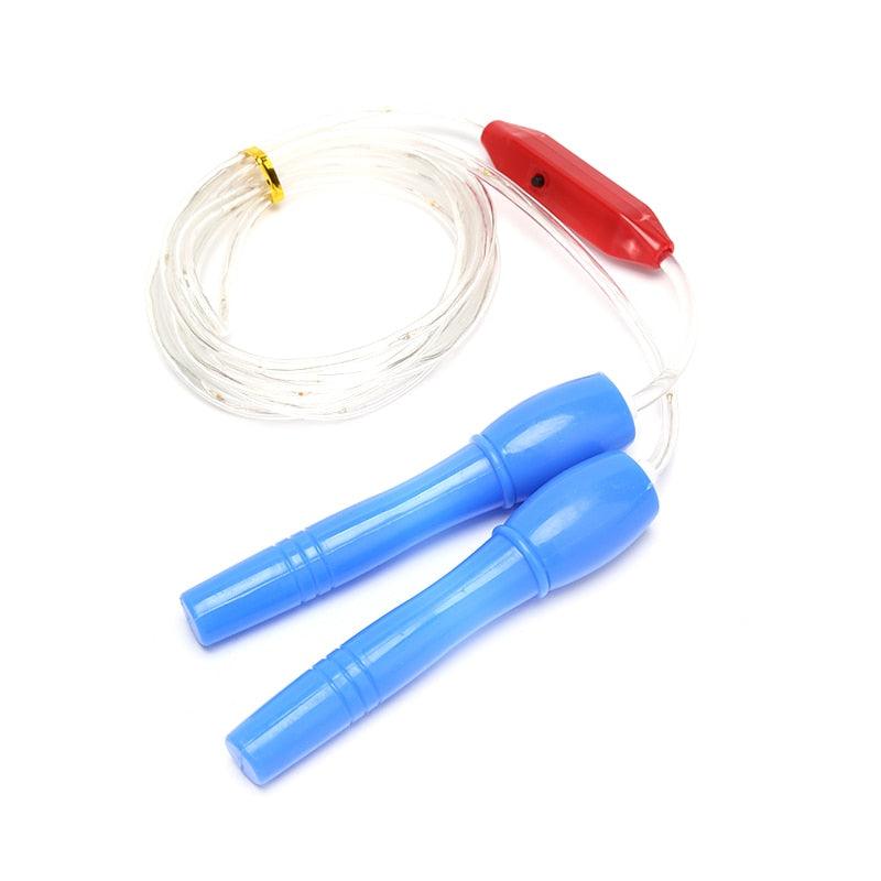 School Children Fitness Jump Ropes LED Light Up Skipping Kids Luminous Home Exercise Rope Sports Supplies Colorful Glowing Skipping Rope Handles Fast Speed Rope LED Light Up Colorful Jump Rope