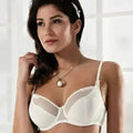 Ivory Bridal Bra - Lisca Zarah Semi-Sheer Lace Wired Bra