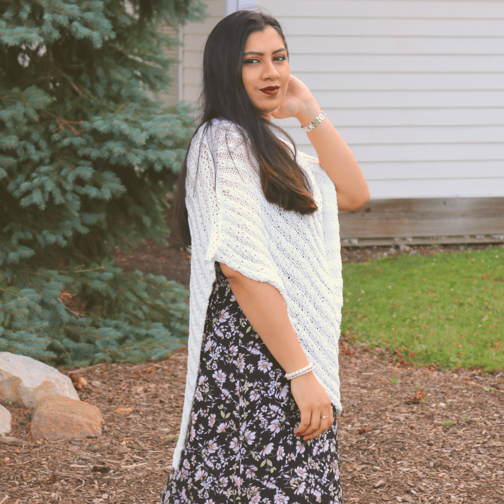 Serene Simplicity Poncho Knitting Pattern