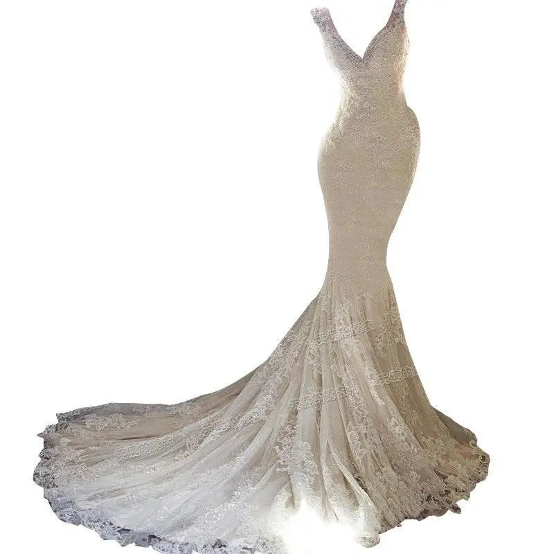 Sexy Halter Brigade Shimmering Mermaid Wedding Dress