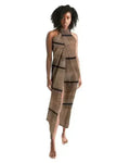Sheer Sarong Swimsuit Cover Up Wrap / Brown Wood
