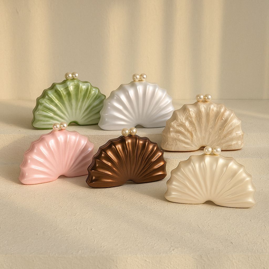 Shell Acrylic Clutch Evening Bag (MAC300)