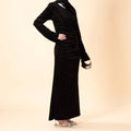 Shimmer Velvet Ruched Mermaid Gown(MA358)