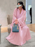 Shiny Satin Open Abaya | Shiny Abaya With Flying Sleeves (MOA141)