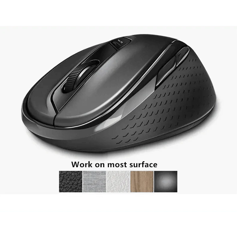 Silent Laptop Wireless Mouse Adjustable DPI Stylish Easy Switch Bluetooth 2.4GHz Mouse For Computer