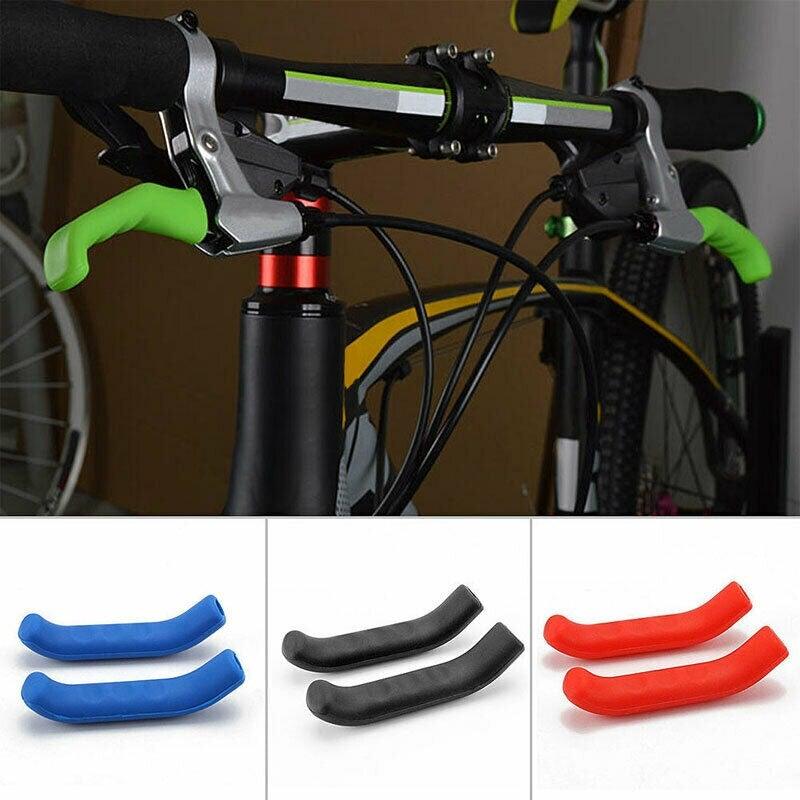 Silicone Bicycle Lever Grips Protectors Anti-Skid Bike Brake Lever Handle Bike Silicone Brake Cover Protector Silicone Grips Anti-Slip Waterproof Protector Cycling Accessory