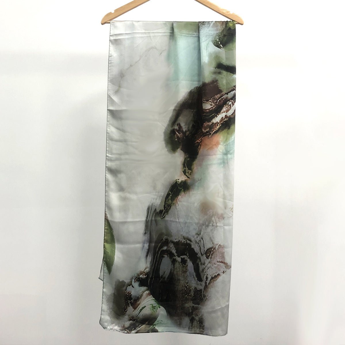 Silk Marble Print Hijab Scarf(MH209)