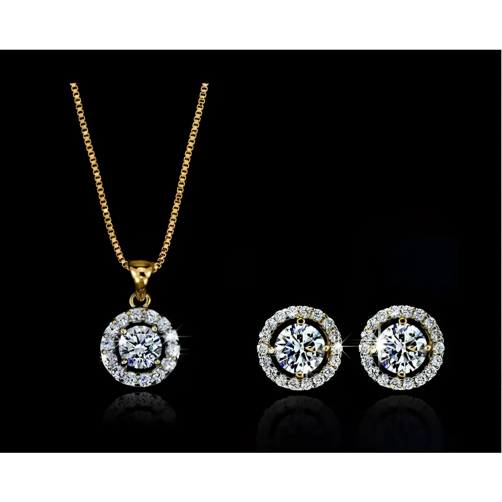 Silver Diamond Jewelry Sets Luxury Women’s Fashion