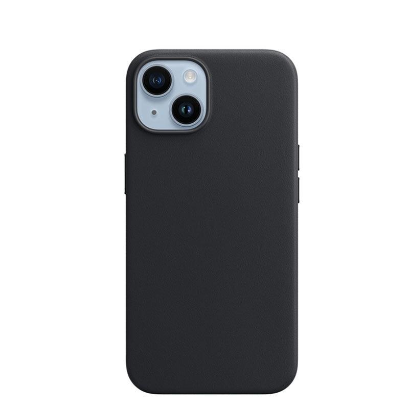Simple Colorful Magnetic Leather Case For iPhone 14 Pro Max 14Pro 14 Plus Case Wireless Charging Drop Protect Cover Simple Hard Leather Solid Color Protective Cover For iPhone