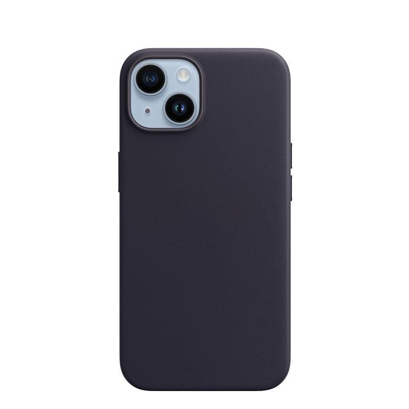 Simple Colorful Magnetic Leather Case For iPhone 14 Pro Max 14Pro 14 Plus Case Wireless Charging Drop Protect Cover Simple Hard Leather Solid Color Protective Cover For iPhone