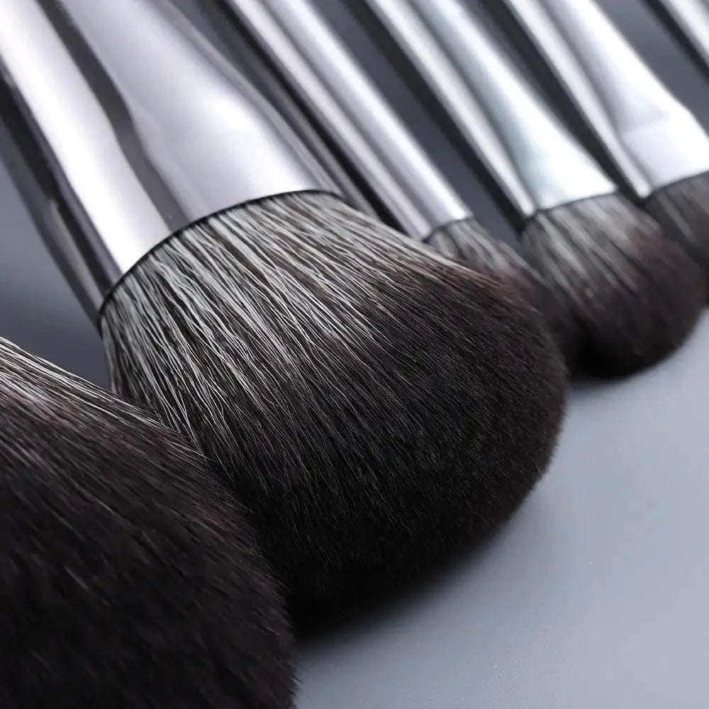 Sizzling 11/8pcs Natural Hair Green Makeup Brushes Foundation Powder Eyeshadow Eyebrow Brush Set Profesional Cosmetic Tool