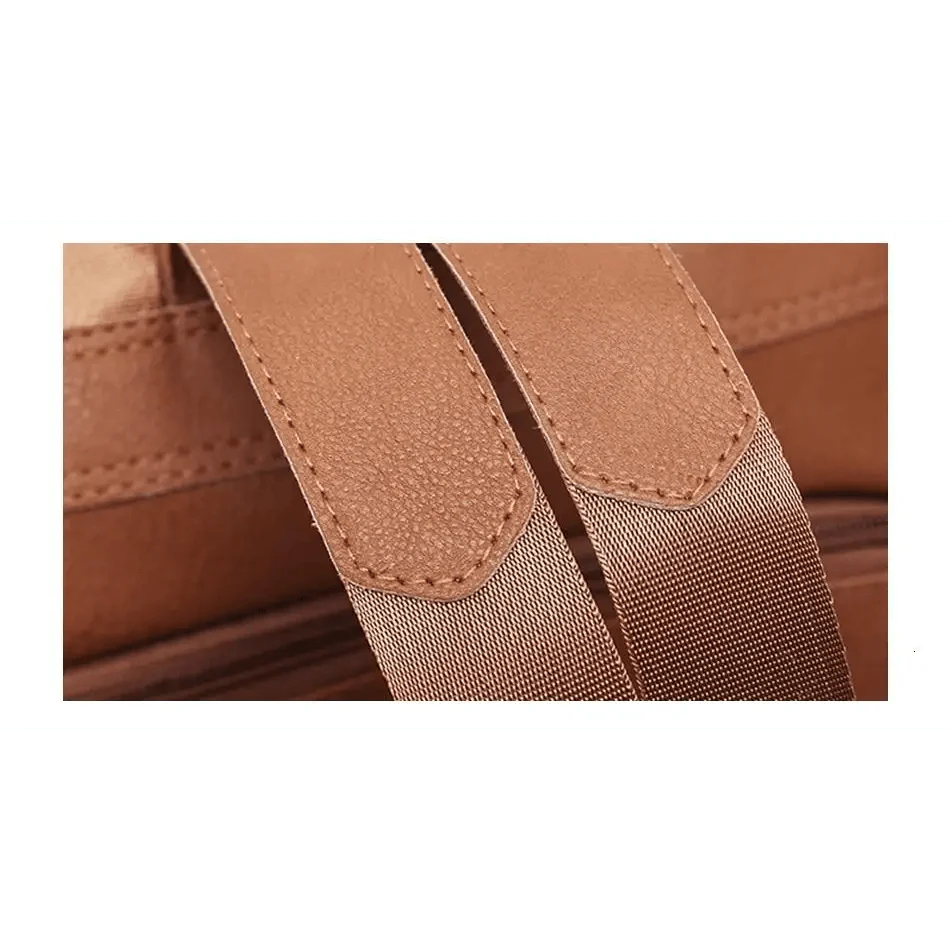 Sizzling Anti-Theft Vintage Style Leather Backpacks for Teenager Girls And Women School Bagpack For Females Travel Bags