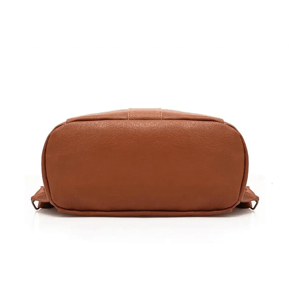 Sizzling Anti-Theft Vintage Style Leather Backpacks for Teenager Girls And Women School Bagpack For Females Travel Bags