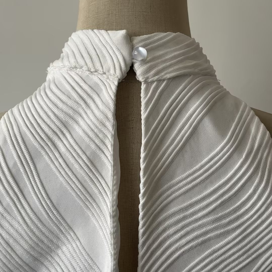 Sleeveless High Neck Gown(MS362)