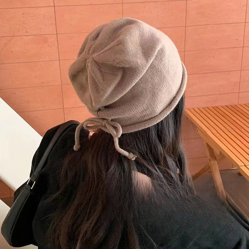 Slouchy Drawstring Beanie Hat(MAC304)