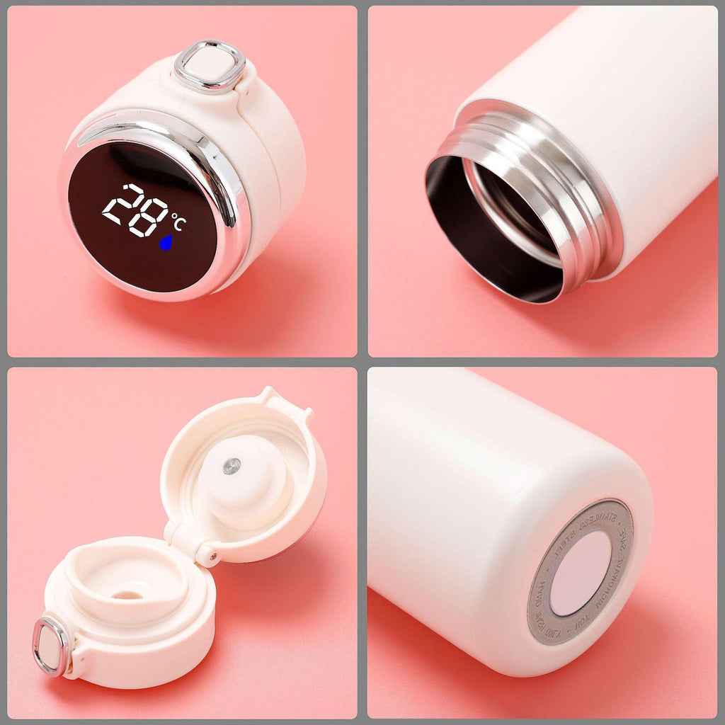 Smart Thermos Mug Mini Stainless Steel Thermos Cup Portable Leak Proof Water Cup with Filter Water Vacuum Tea Coffee Bottle Cup Smart Water bottle Stainless Steel Travel Mug Thermoses Cup Flask
