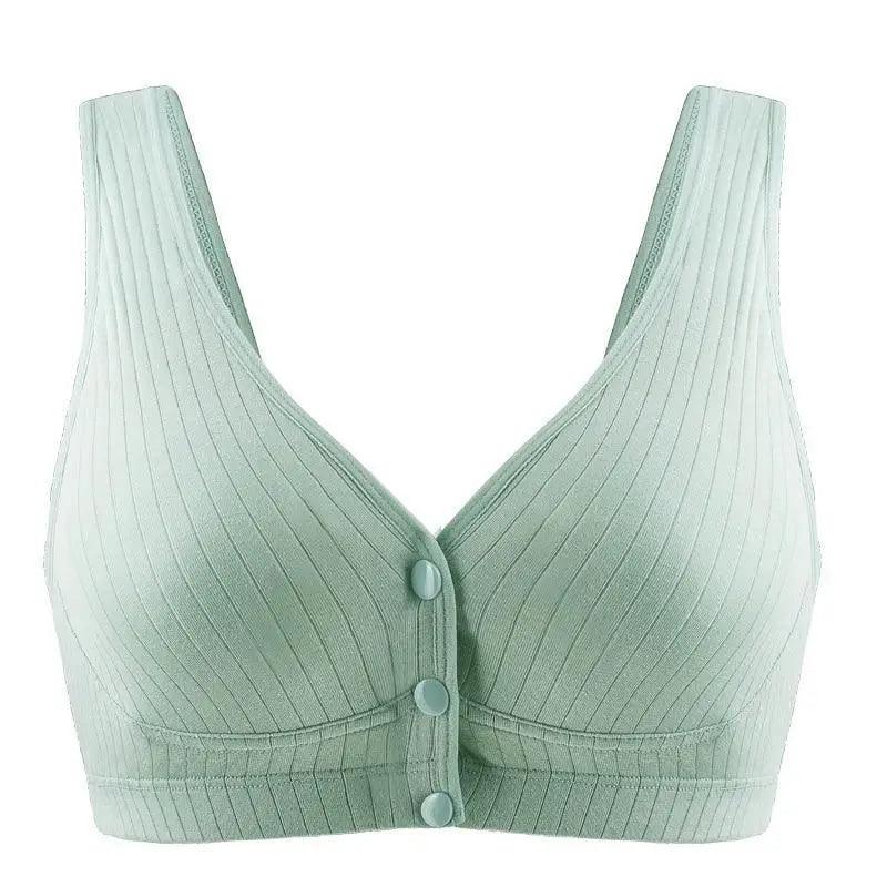 Soft And Comfortable Cotton Nursing Bra Breathable Breastfeeding Bras for Women Maternity Bra Plus Big Size Easy Feeding Bra Wire Free