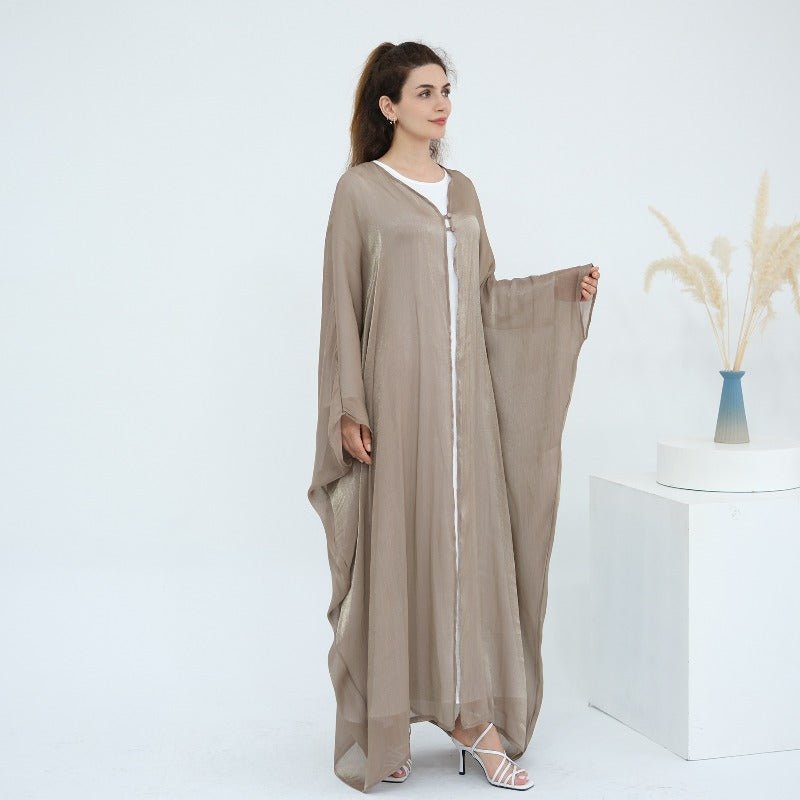 Soft Crinkle Island Cotton Batwing Cardigan 3-Piece Set (MOA228)