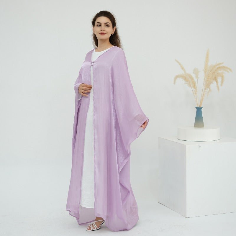 Soft Crinkle Island Cotton Batwing Cardigan 3-Piece Set (MOA228)