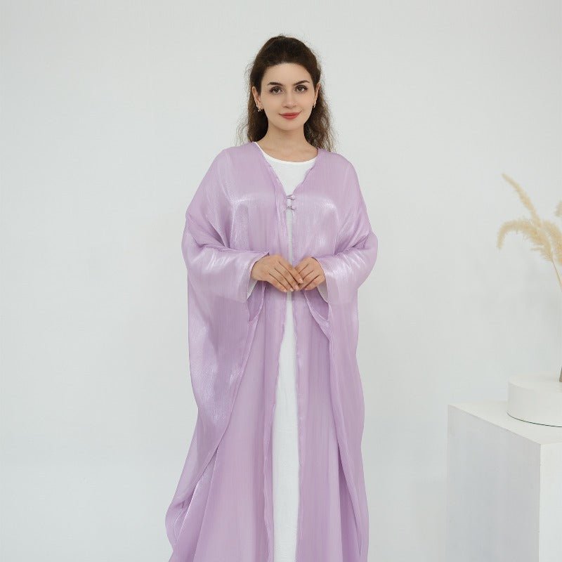Soft Crinkle Island Cotton Batwing Cardigan 3-Piece Set (MOA228)