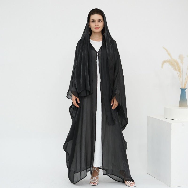 Soft Crinkle Island Cotton Batwing Cardigan 3-Piece Set (MOA228)