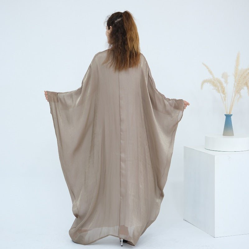 Soft Crinkle Island Cotton Batwing Cardigan 3-Piece Set (MOA228)