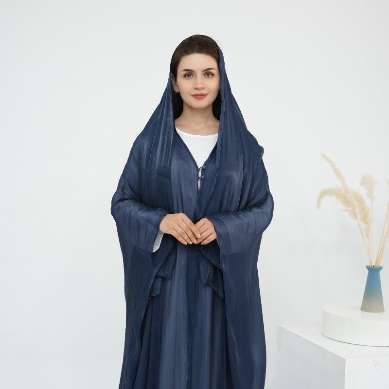 Soft Crinkle Island Cotton Batwing Cardigan 3-Piece Set (MOA228)