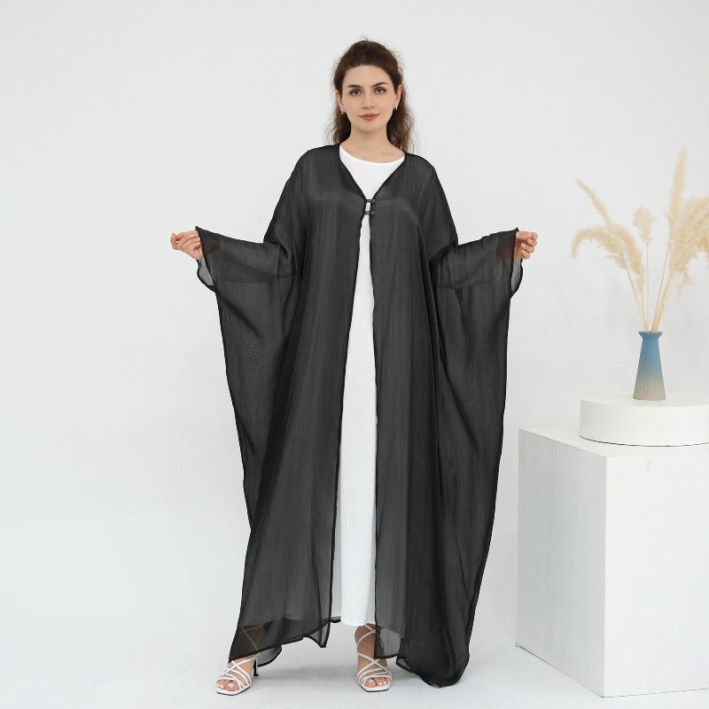Soft Crinkle Island Cotton Batwing Cardigan 3-Piece Set (MOA228)