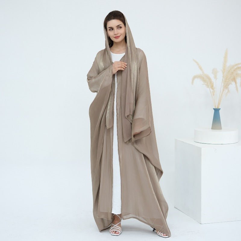 Soft Crinkle Island Cotton Batwing Cardigan 3-Piece Set (MOA228)
