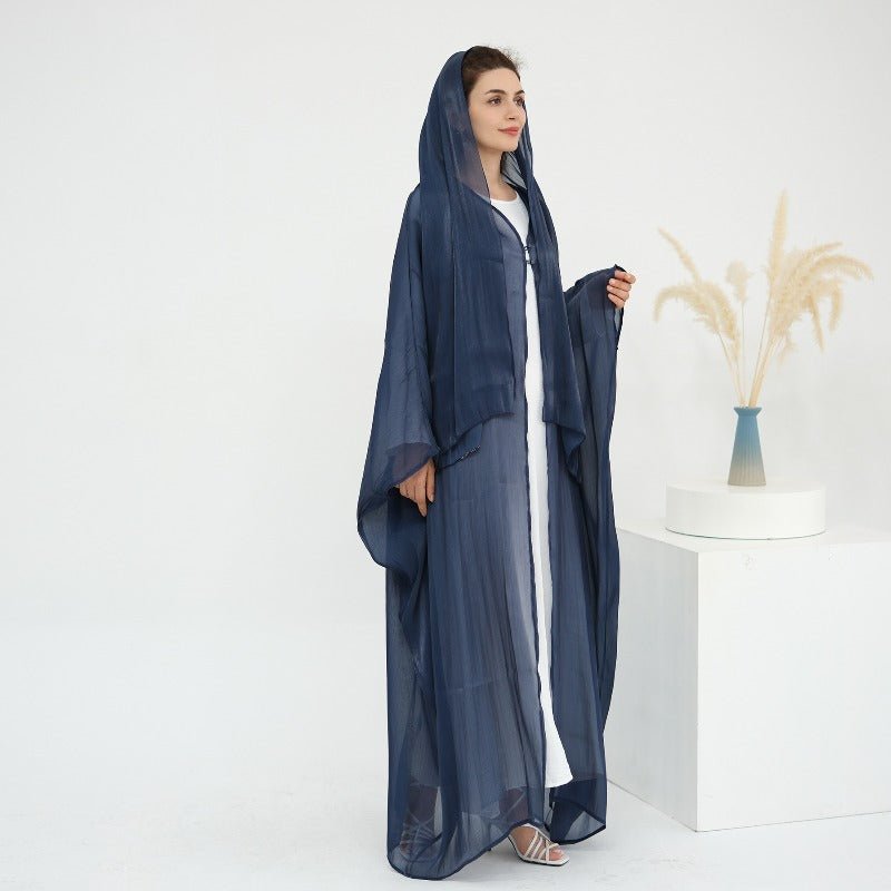 Soft Crinkle Island Cotton Batwing Cardigan 3-Piece Set (MOA228)