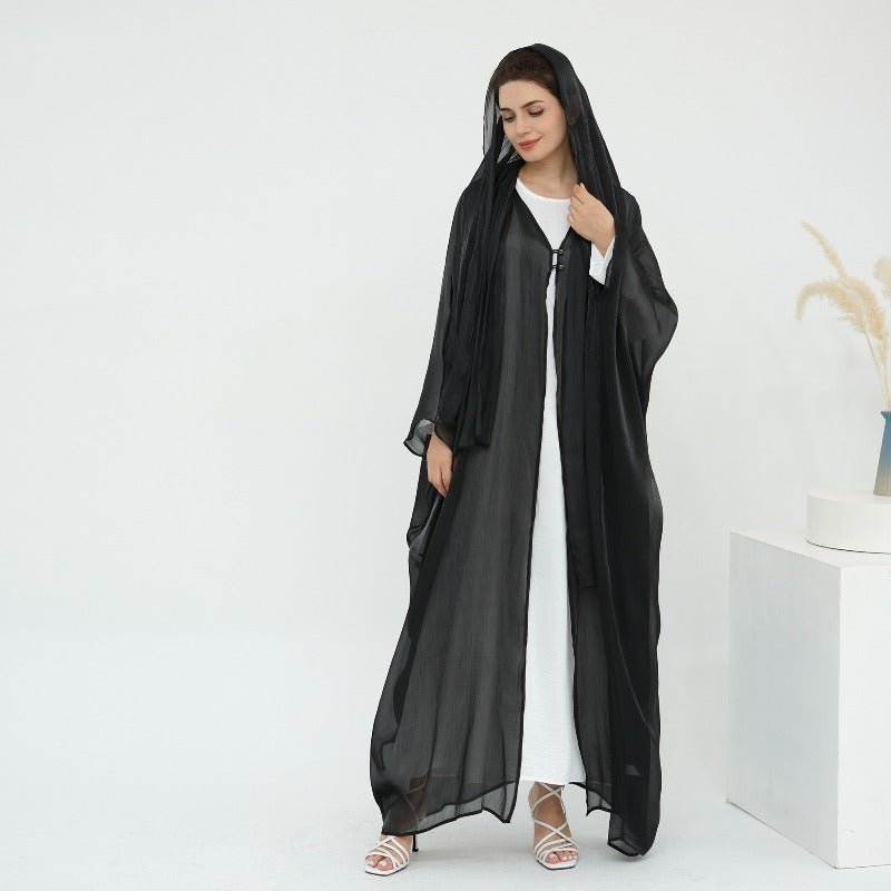 Soft Crinkle Island Cotton Batwing Cardigan 3-Piece Set (MOA228)