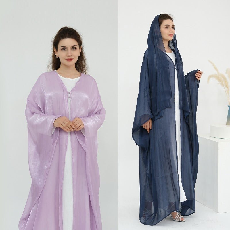 Soft Crinkle Island Cotton Batwing Cardigan 3-Piece Set (MOA228)