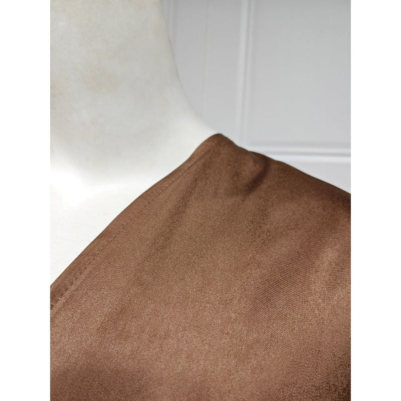 Soft Forged Bat Sleeve Abaya Robe | V-Neck Satin Cardigan Dress(MOA224)