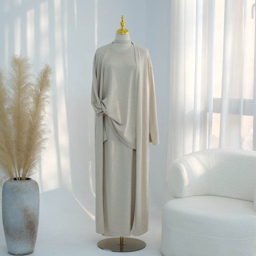 Soft Knit Three-Piece Set(MOA284)