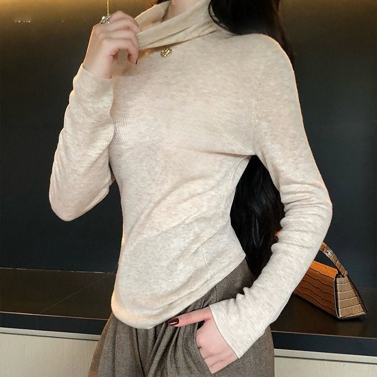 Soft Wool Blend Turtleneck Base Layer Top(MS179)