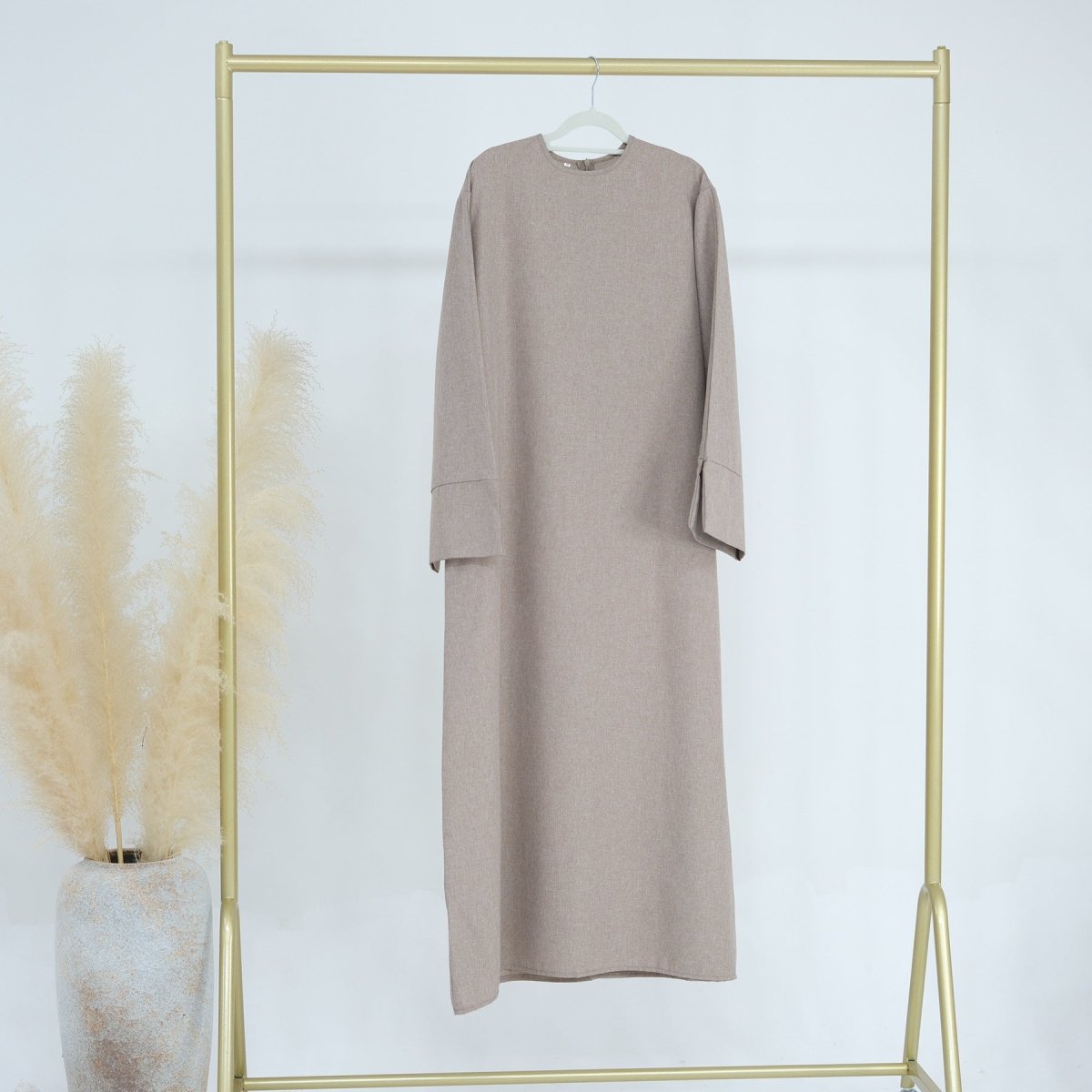 Solid Color Casual Loose Abaya (MA109)