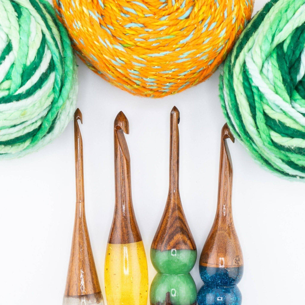 Sparkle Rosewood Crochet Hook