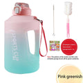 Sport 2l Water Bottle Reminder Plastic Straw Water Bottle Fitness Big Bottles 1500ML / 2300ML / 3800ML 2 liter  Sports Drinking Bottle Reusable Easy Clean Sealing Water Bottle with Lanyard for Hiking