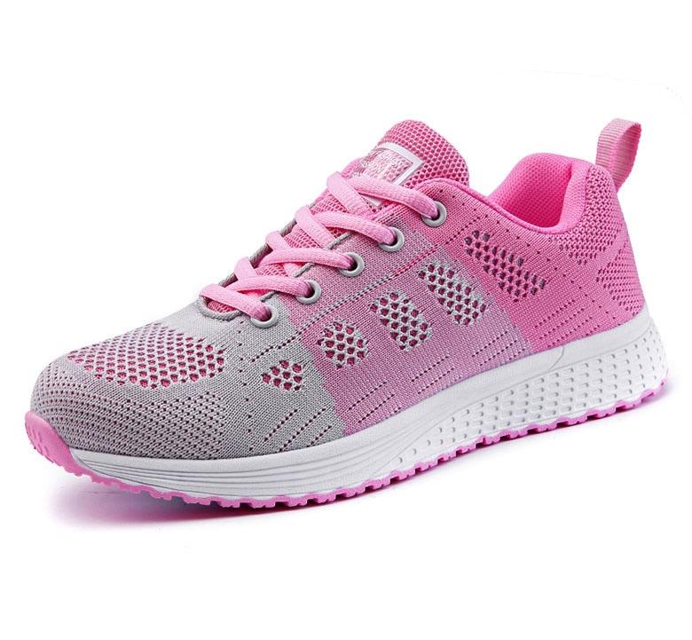 Sport Women Casual Shoes Fashion Breathable Walking Mesh Flat Sneakers Women Gym Vulcanized Tenis Walking Shoes Breathable Lightweight Casual Comfort Fashion Sneaker