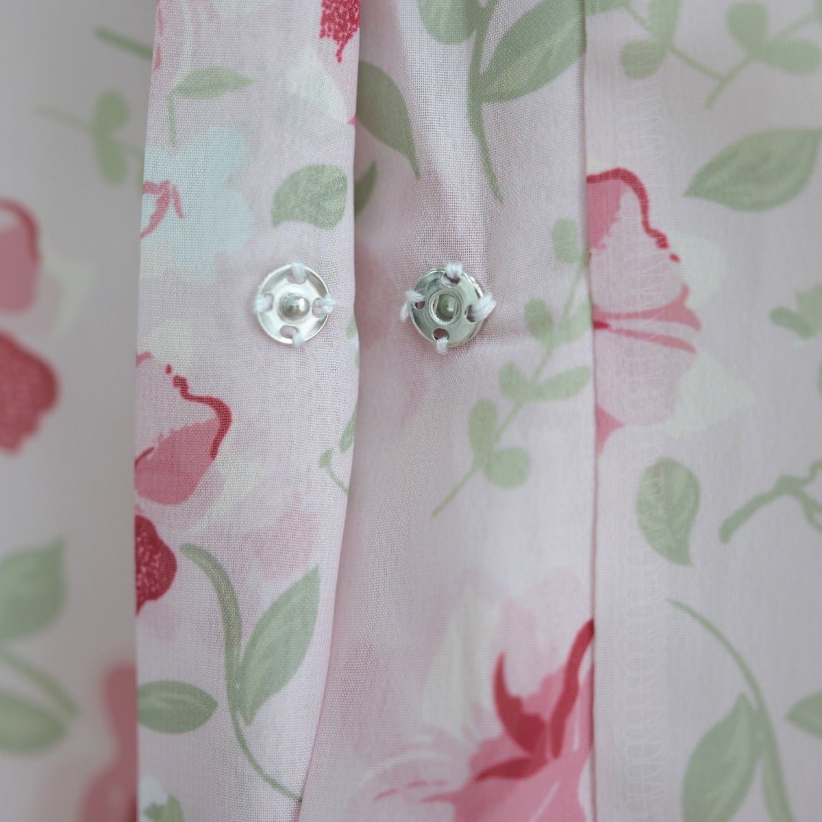 Spring Summer Floral Print Chiffon Cardigan | Double-Layer Modest Cover-Up Abaya (MOA170)