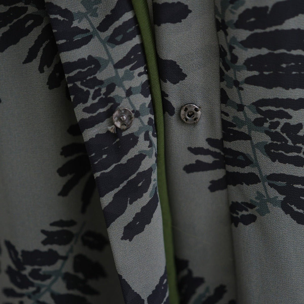 Spring Summer Floral Print Chiffon Cardigan | Double-Layer Modest Cover-Up Abaya (MOA170)