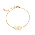 Stainless Steel Bracelet For Women Gold And Silver Color Puzzle Gold Plated Dainty Link Paperclip Bracelets Adjustable Layered Metal Link Bracelet For Women Bangle Bracelet Puzzle Best Friends Gift