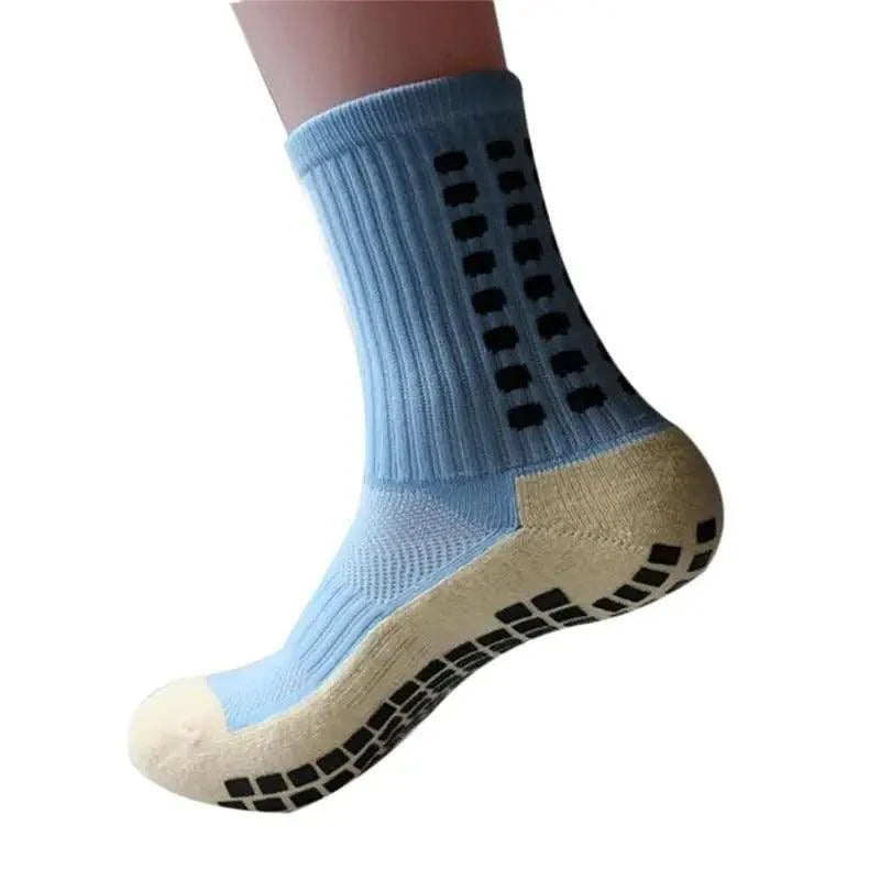Stylish New Sports Anti Slip Soccer Socks Cotton Football Grip Socks For Men Breathable Sports Running Cycling Socks For Men