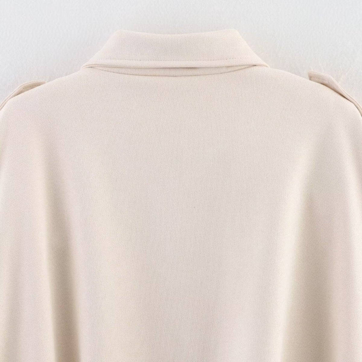 Suede Bomber Jacket | Collared Flight Jacket with Shoulder Tabs(MS240)